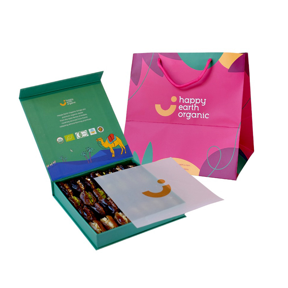 Organic Filled Dates Gift Box Dubai Green - 500 g