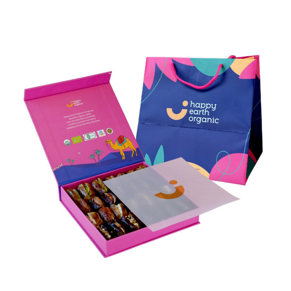 Image of Organic Filled Dates Gift Box  Dubai Pink  - 500 g