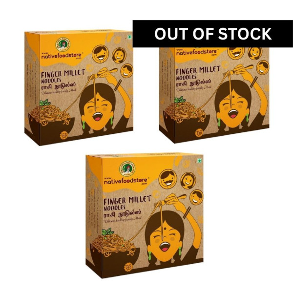 Image of FINGER MILLET NOODLES/RAGI - PACK OF 3