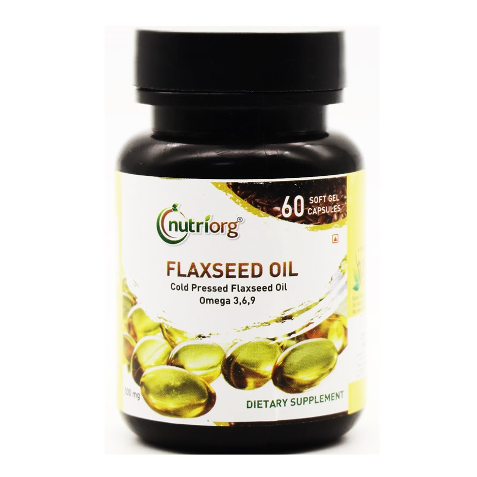 Nutriorg Flaxseed oil soft gel 60 capsule