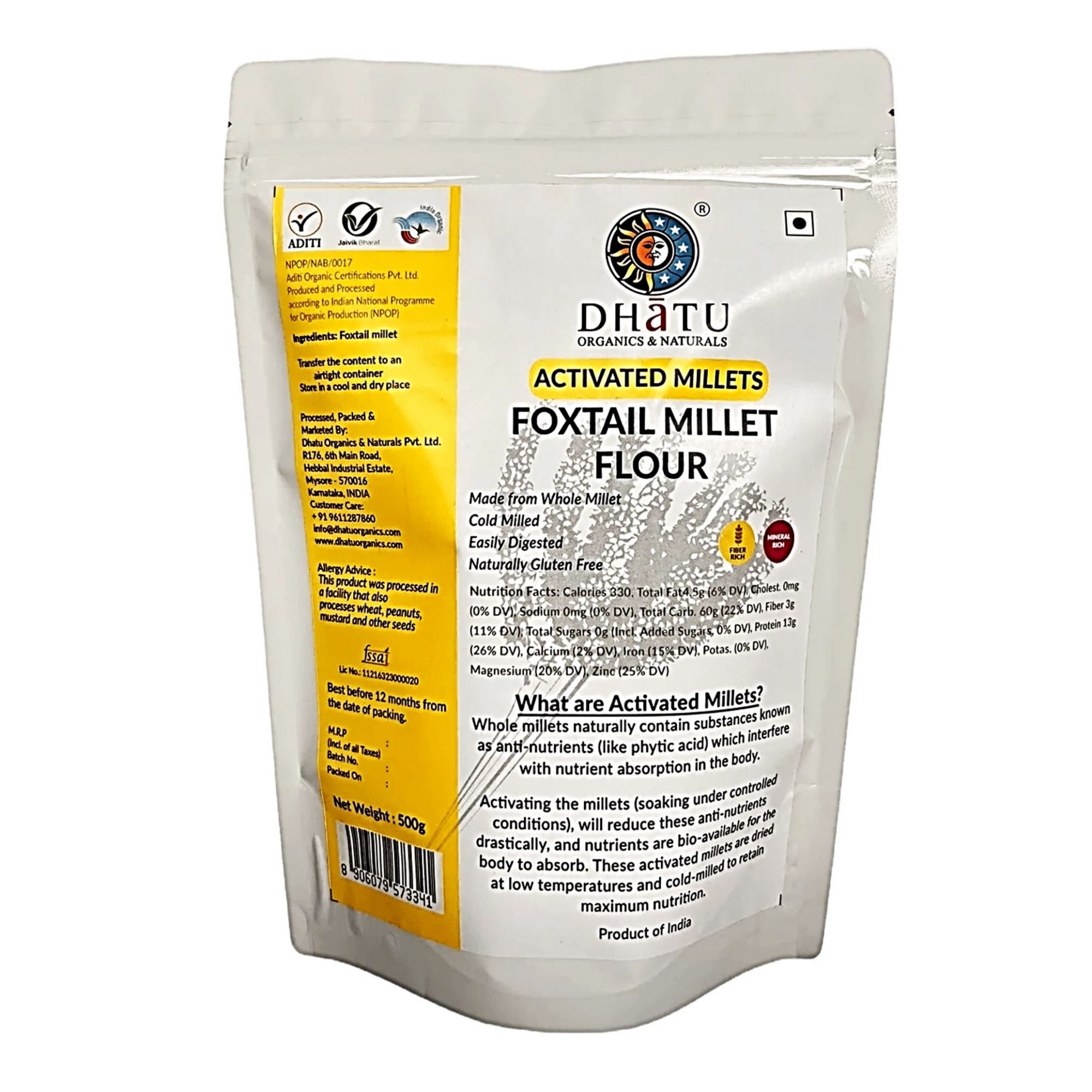 Activated Foxtail Millet Flour 500g