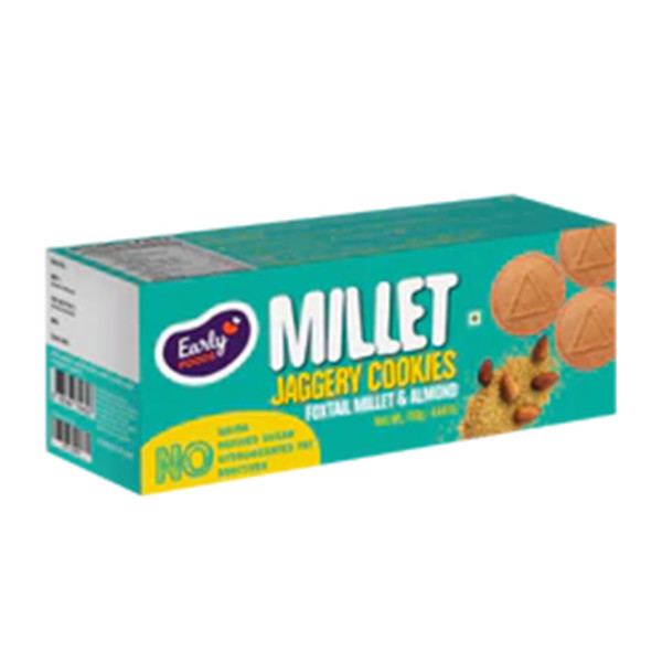 Image of Early Foods - Foxtail &amp; Almond Jaggery cookies 130g