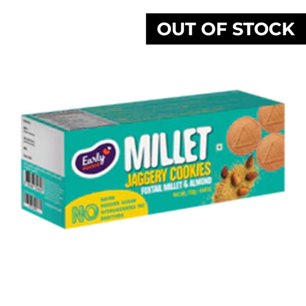 Image of Early Foods - Foxtail &amp; Almond Jaggery cookies 130g