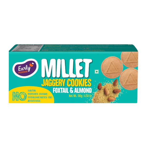Image of Early Foods - Foxtail &amp; Almond Jaggery cookies 130g