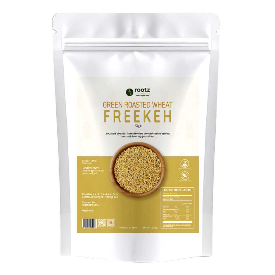 Premium Freekeh 500g – Green Roasted Wheat for Pilafs, Soups & Healthy Middle Eastern Cooking