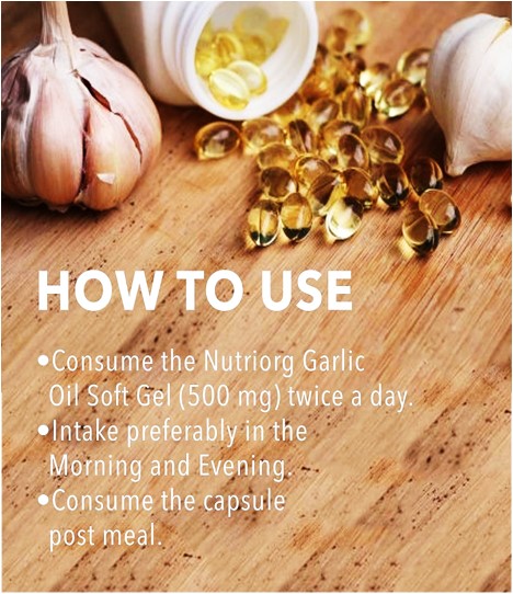 Nutriorg Garlic oil soft gel 60 Capsule