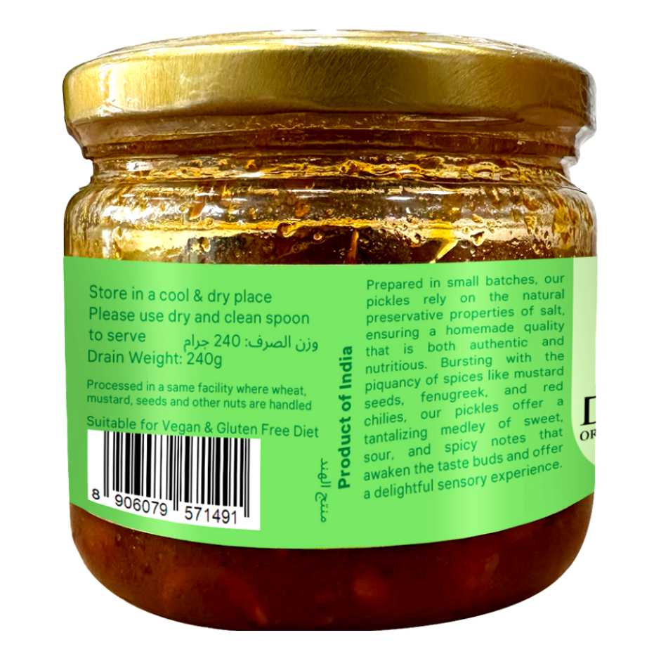 Organic Garlic Pickle 250g
