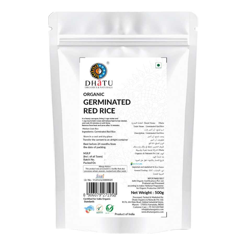 Organic Red Rice (Germinated) 500g