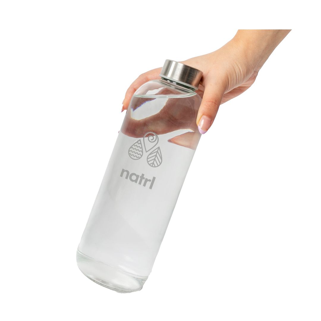 Natrl glass table service bottle 1Ltr