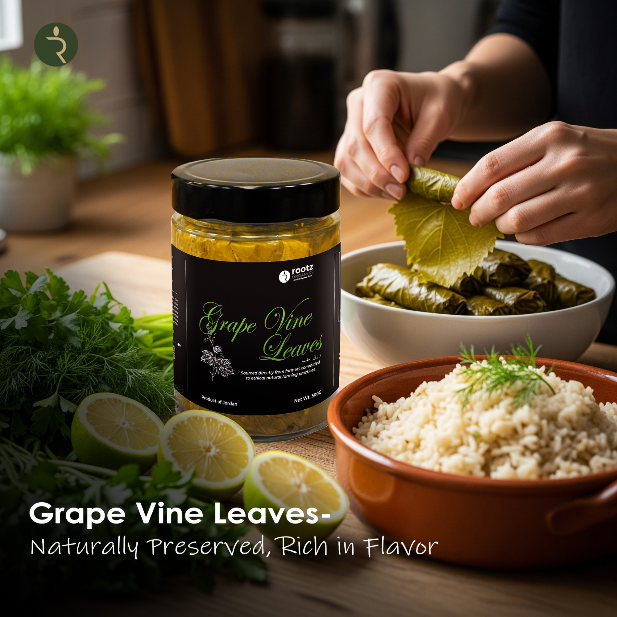 Premium UAE Grape Vine Leaves