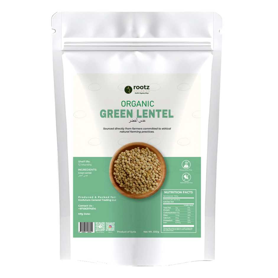 Premium Green Lentils 500g – Premium Plant-Based Protein for Soups, Salads & Healthy Cooking