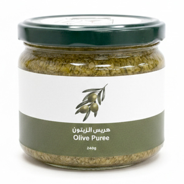 Image of Green Olive Puree 240g  – Mediterranean Green Olive Spread with Lemon &amp; Olive Oil