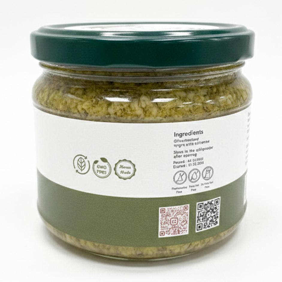 Green Olive Puree 240g – Mediterranean Green Olive Spread with Lemon & Olive Oil