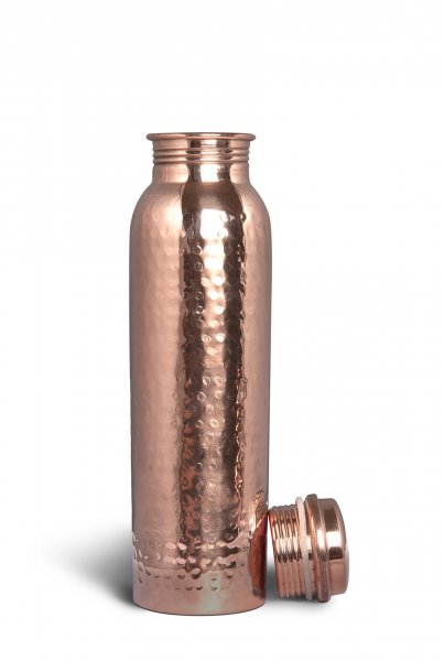 Image of GreenTree Hammered Copper Bottle 1Ltr  by Rootz Organics