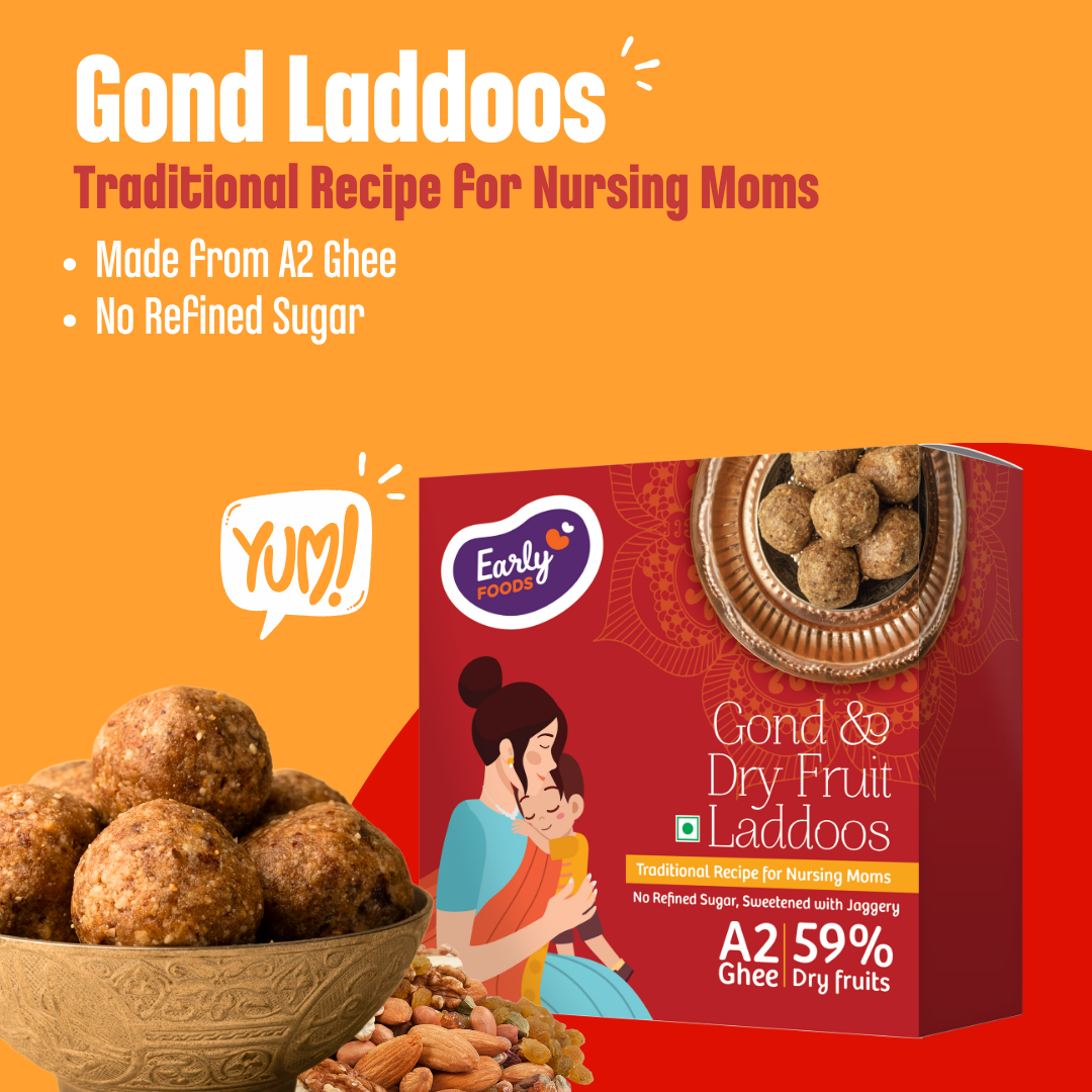 Early Foods -Gond & Dry Fruits Ghee Laddoos