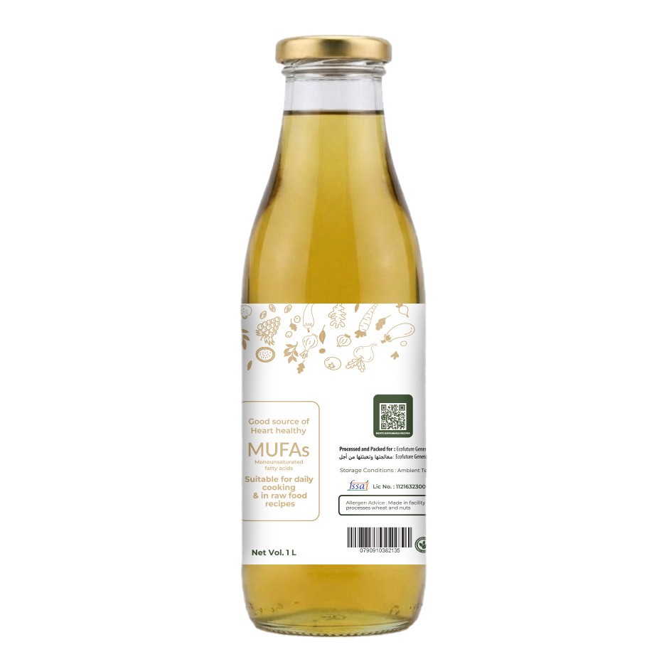 Organic Cold Pressed Groundnut Oil - 1lt