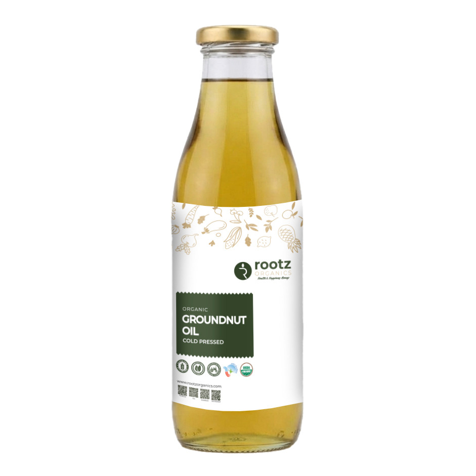 Organic Cold Pressed Groundnut Oil - 1lt