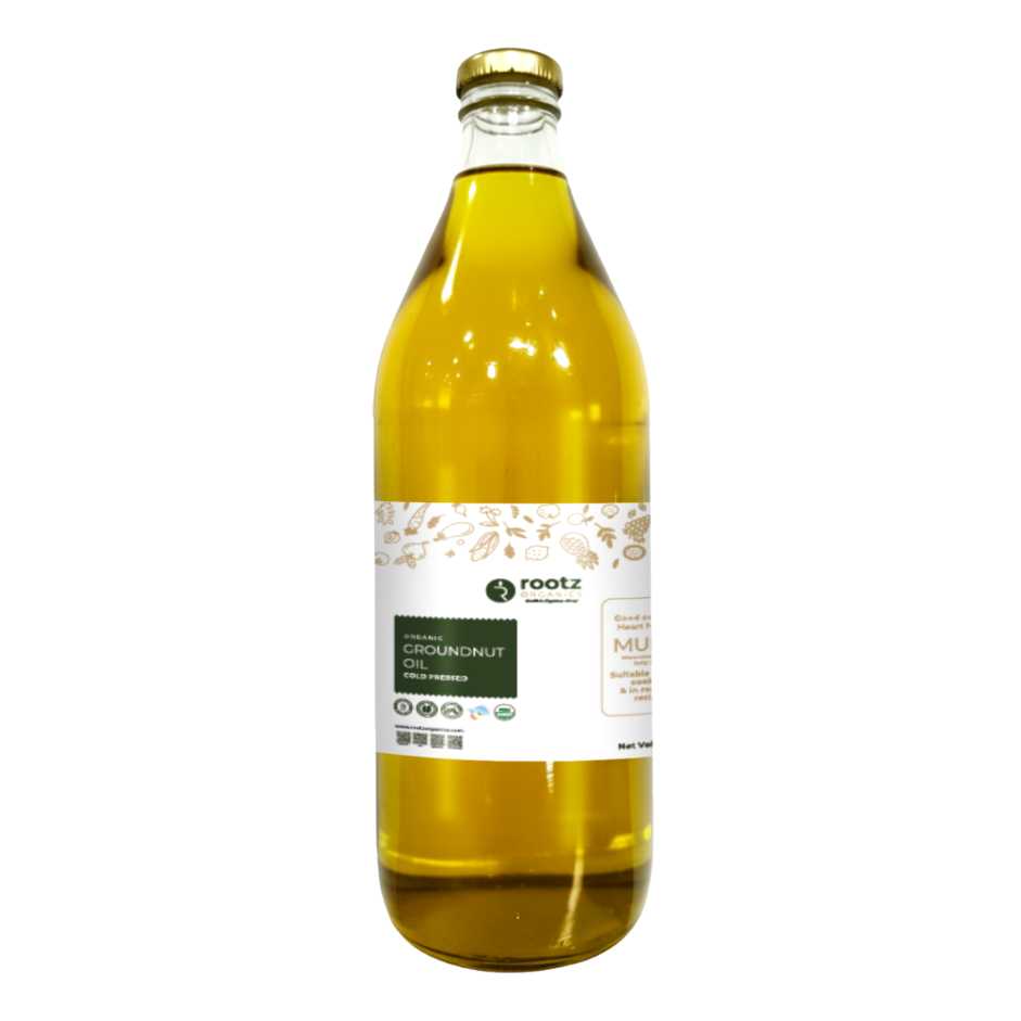 Organic Cold Pressed Groundnut Oil - 1lt