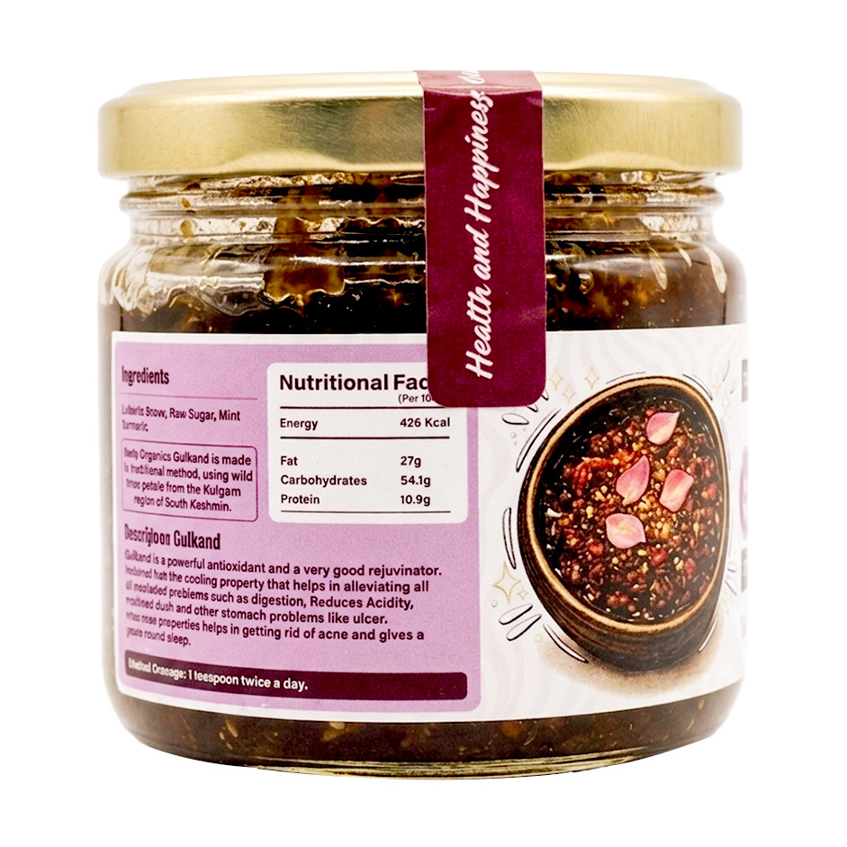 Rootz Organics Premium Gulkand 300g – Natural Rose Petal Preserve | Cooling Digestive & Ayurvedic Sweet | UAE