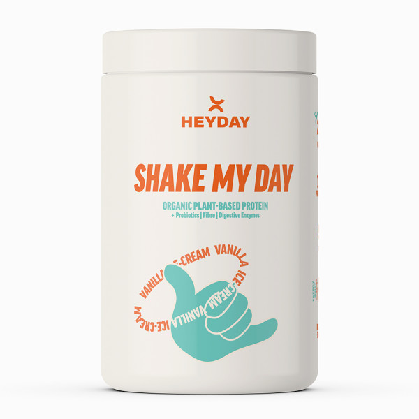 Image of Heyday Shake My Day Natural Plant-Based Organic Protein Powder (800g) | Vanilla Flavour