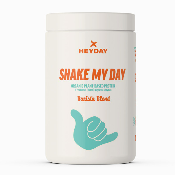 Image of Heyday Shake My Day Natural Plant-Based Organic Protein Powder (810g) | Barista Flavor Shakes, Smoothies, Baking, and Cooking