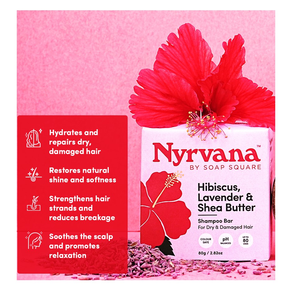 Hibiscus, Lavender & Shea Butter Shampoo Bar