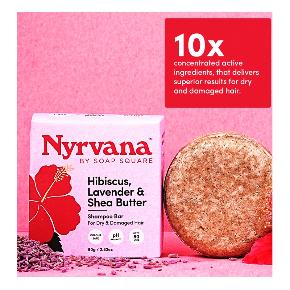 Hibiscus, Lavender & Shea Butter Shampoo Bar