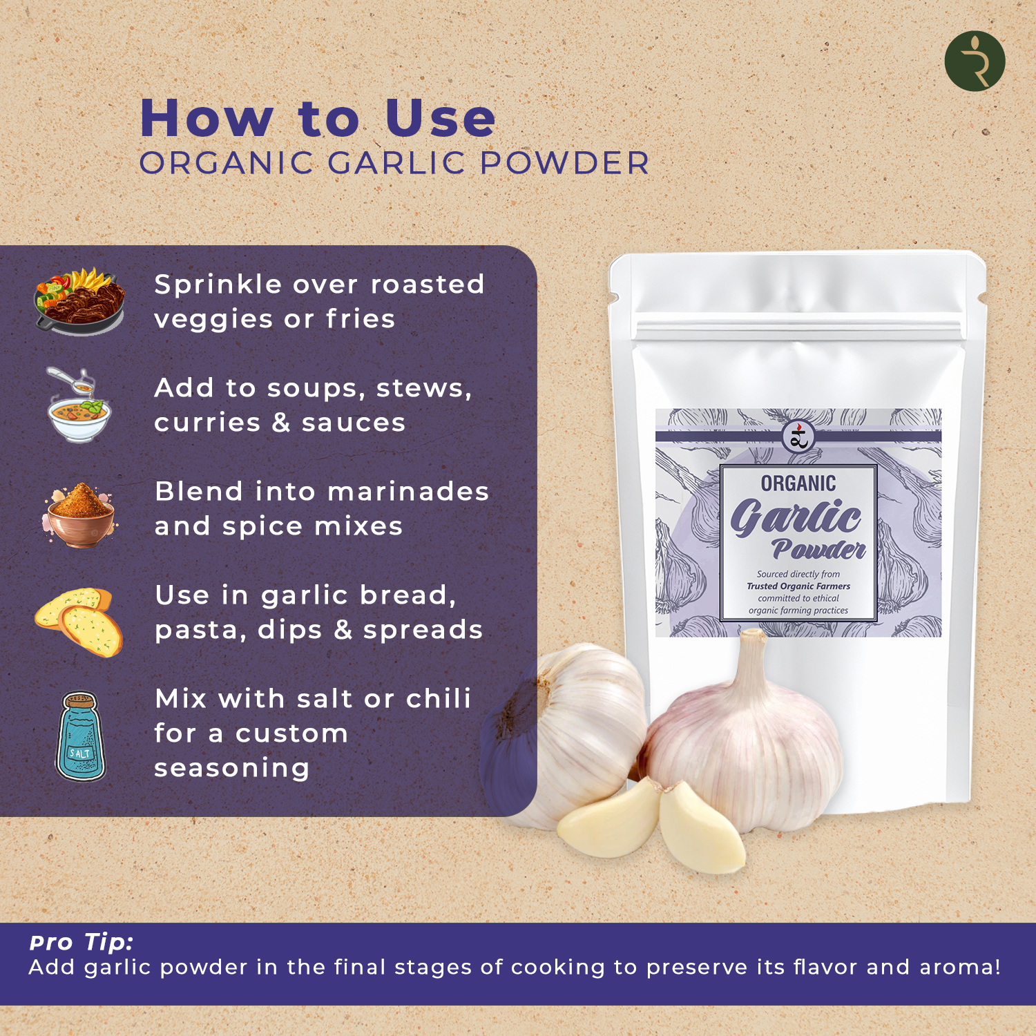 Organic Garlic Powder 100g