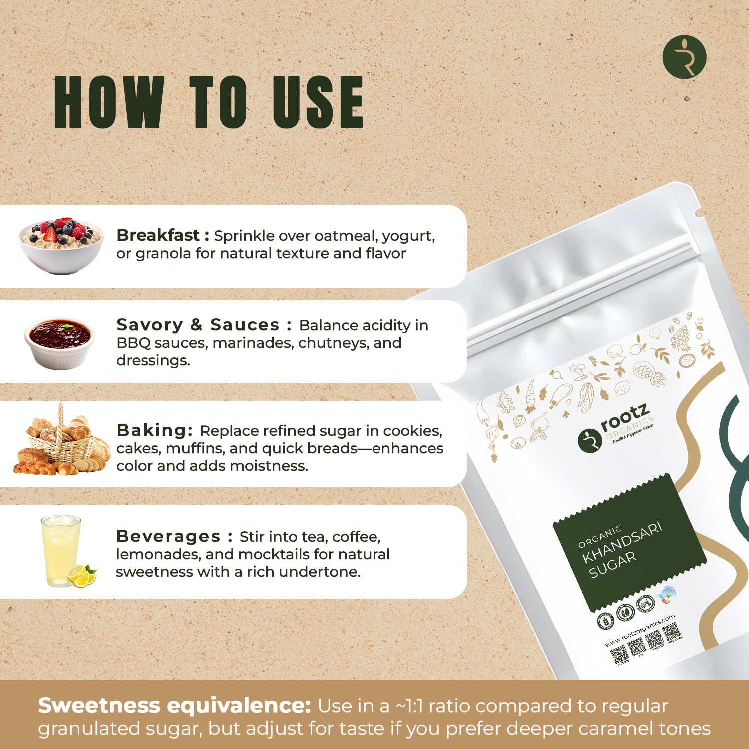 Organic Khandsari Sugar 1kg