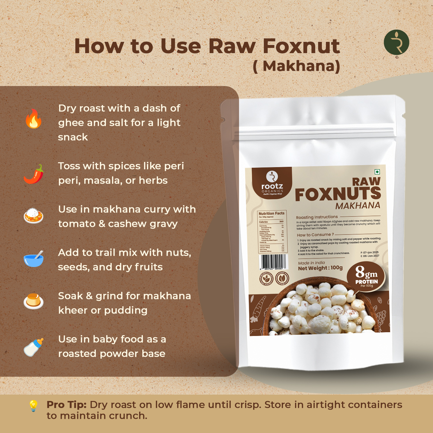 Makhana (Fox Nuts) - 100 GM