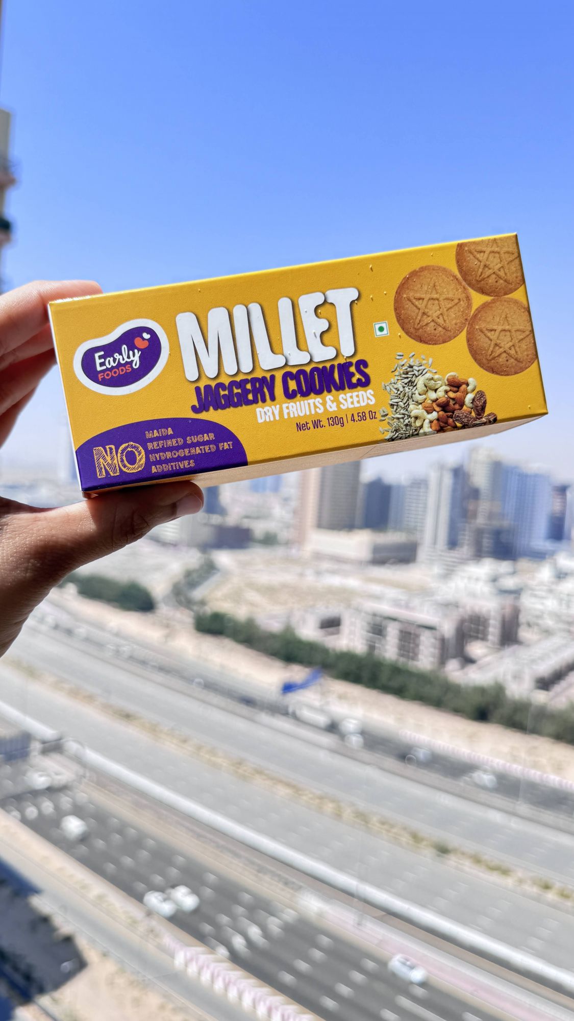 Early Foods-(Pack of 2)Jaggery millet cookies Dry Fruits & Seed 150gm