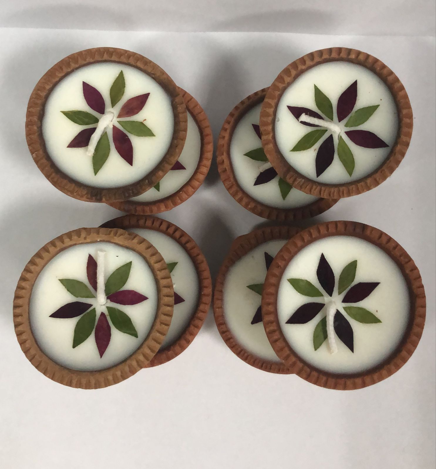 Handmade Soy Wax Diya - Pack of 4