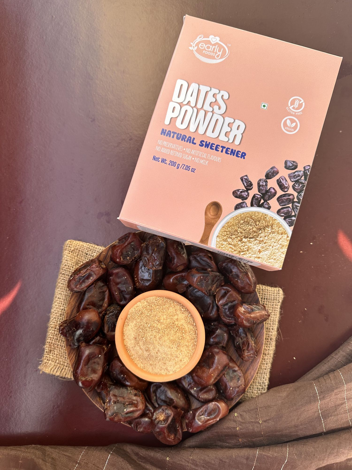 Early Foods-(Pack of 2)Date Powder Natural Sweetener 200gm
