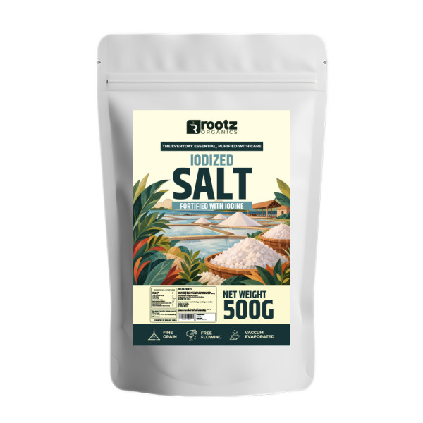 Image of Rootz Organics Iodized Salt (Vacuum Evaporated) 500g