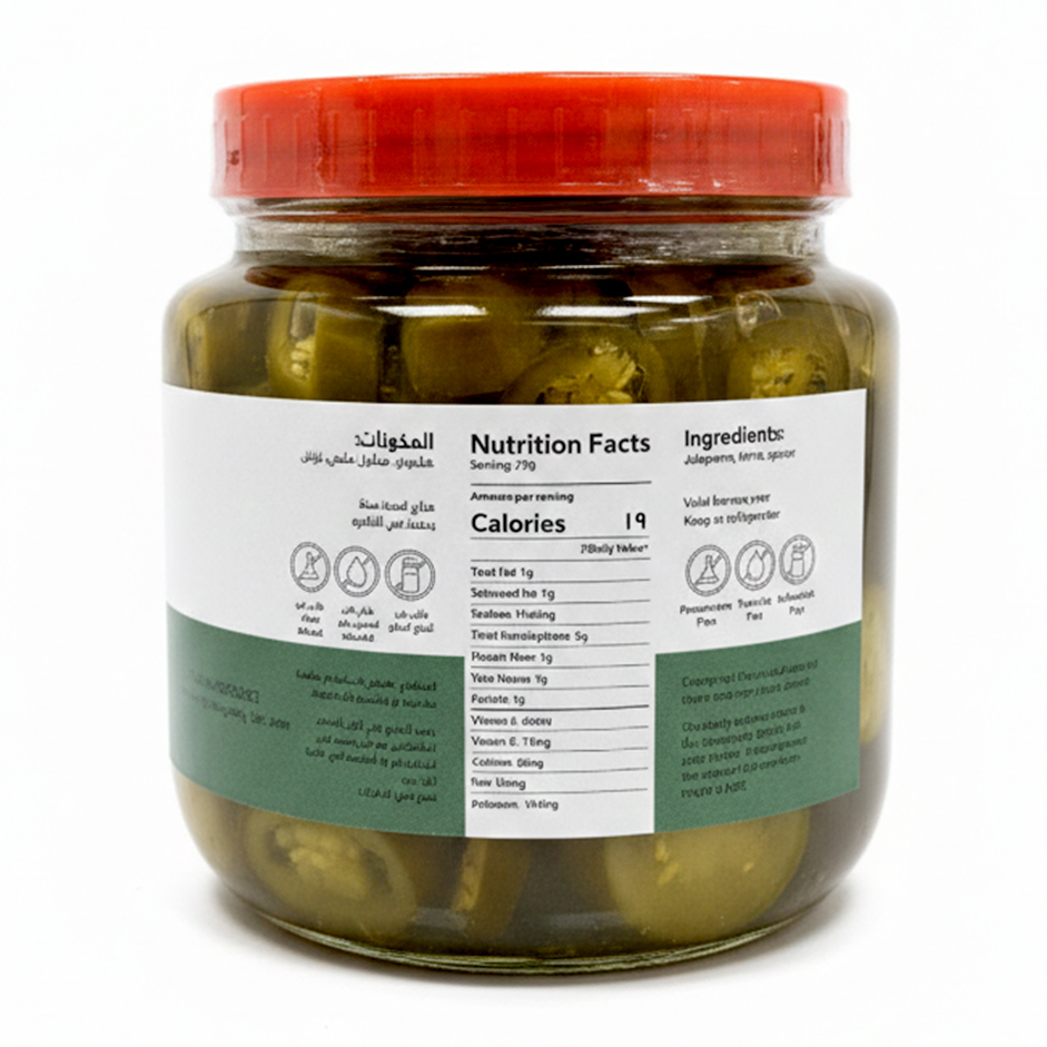 Fermented Jalapeño Peppers 500g – Naturally Fermented in Brine & Spices