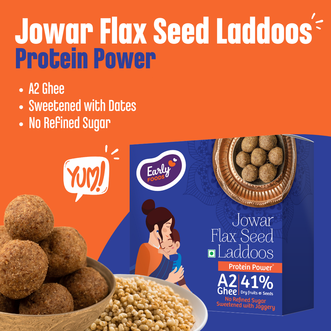 Early Foods -Jowar Flax Seeds Ghee Laddoos
