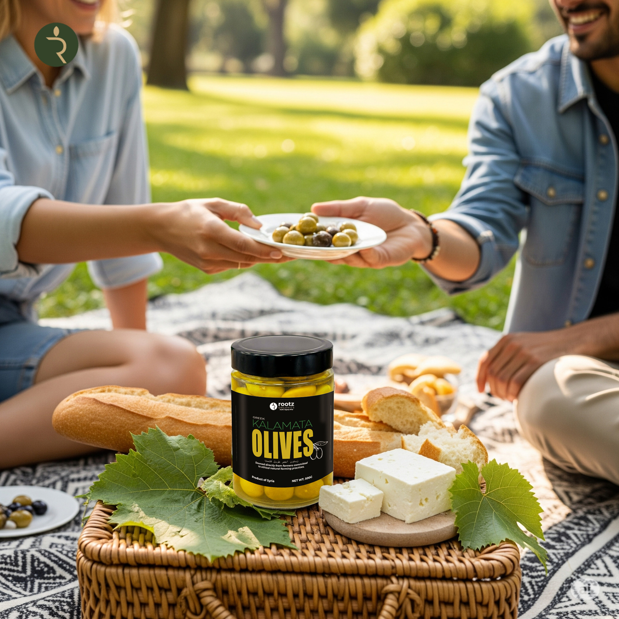 Greek Green Kalamata Olives – 500g | Traditional Brine-Cured