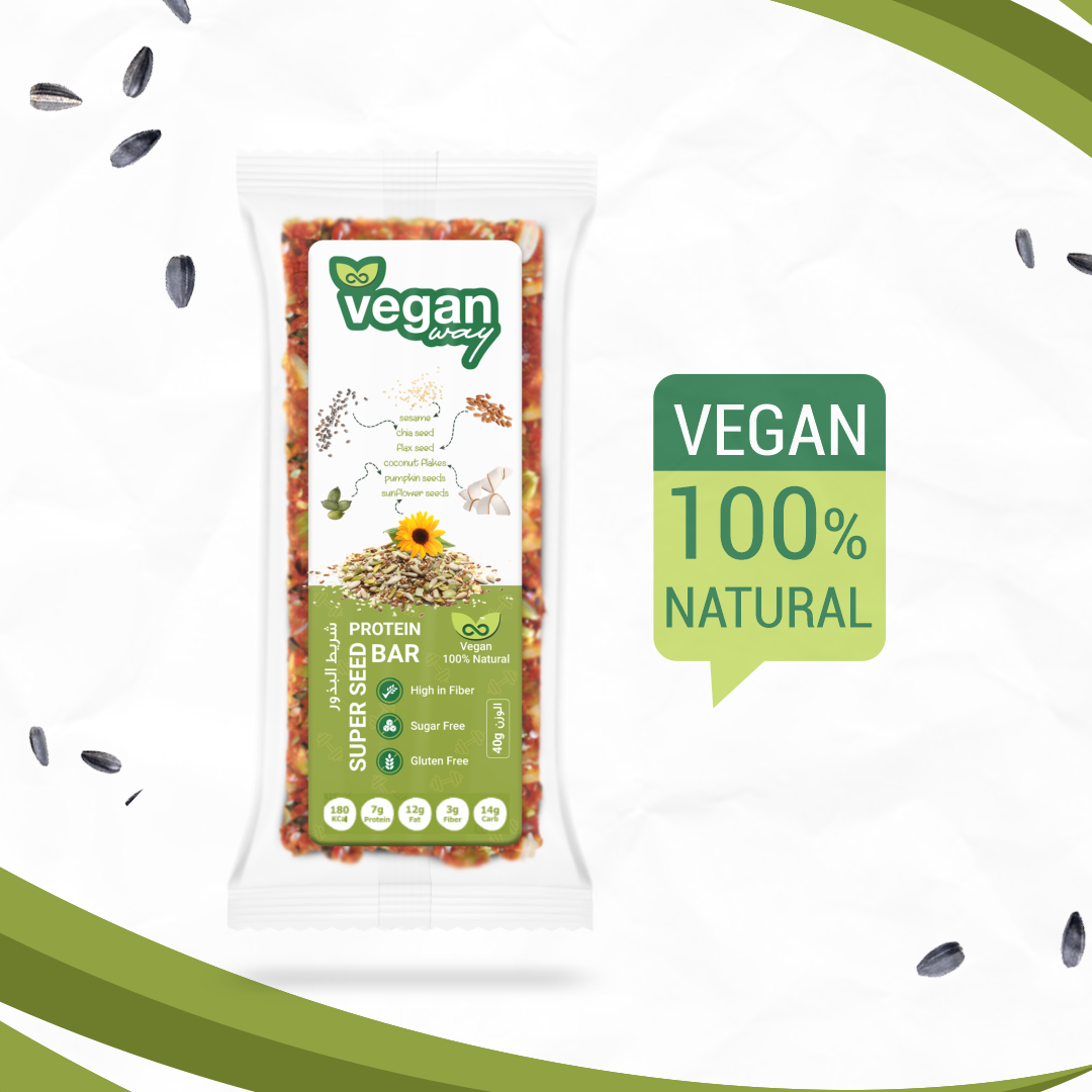 Protein Super Seed Bar Dispensers by Rootz Organics - 480Gm - Pack of 12