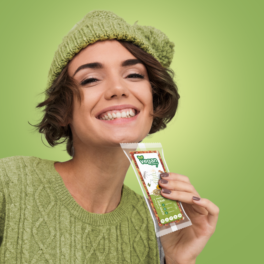 Protein Super Seed Bar Dispensers by Rootz Organics - 480Gm - Pack of 12