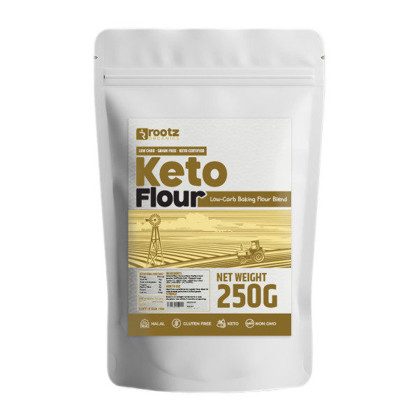 Image of Rootz Organics Keto Flour 200g – Low Carb Gluten Free Baking Flour Blend