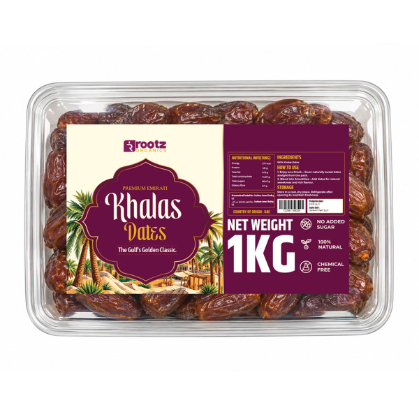Image of Premium Khalas Dates 1Kg– Soft &amp; Naturally Sweet Dates from UAE