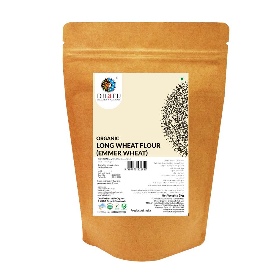 Organic Long Wheat Emmer (Khapli) Flour 5kg