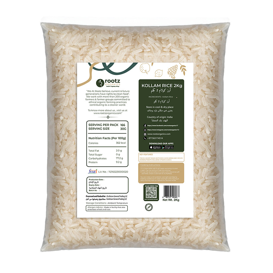Organic Kollam Rice 2kg