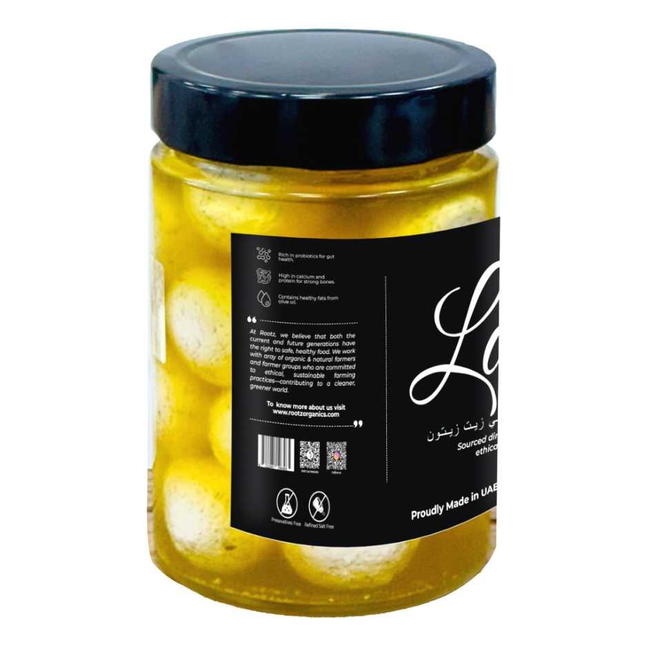 Fresh Labneh Balls with Zaatar in Olive Oil – 500g | Locally Made in UAE