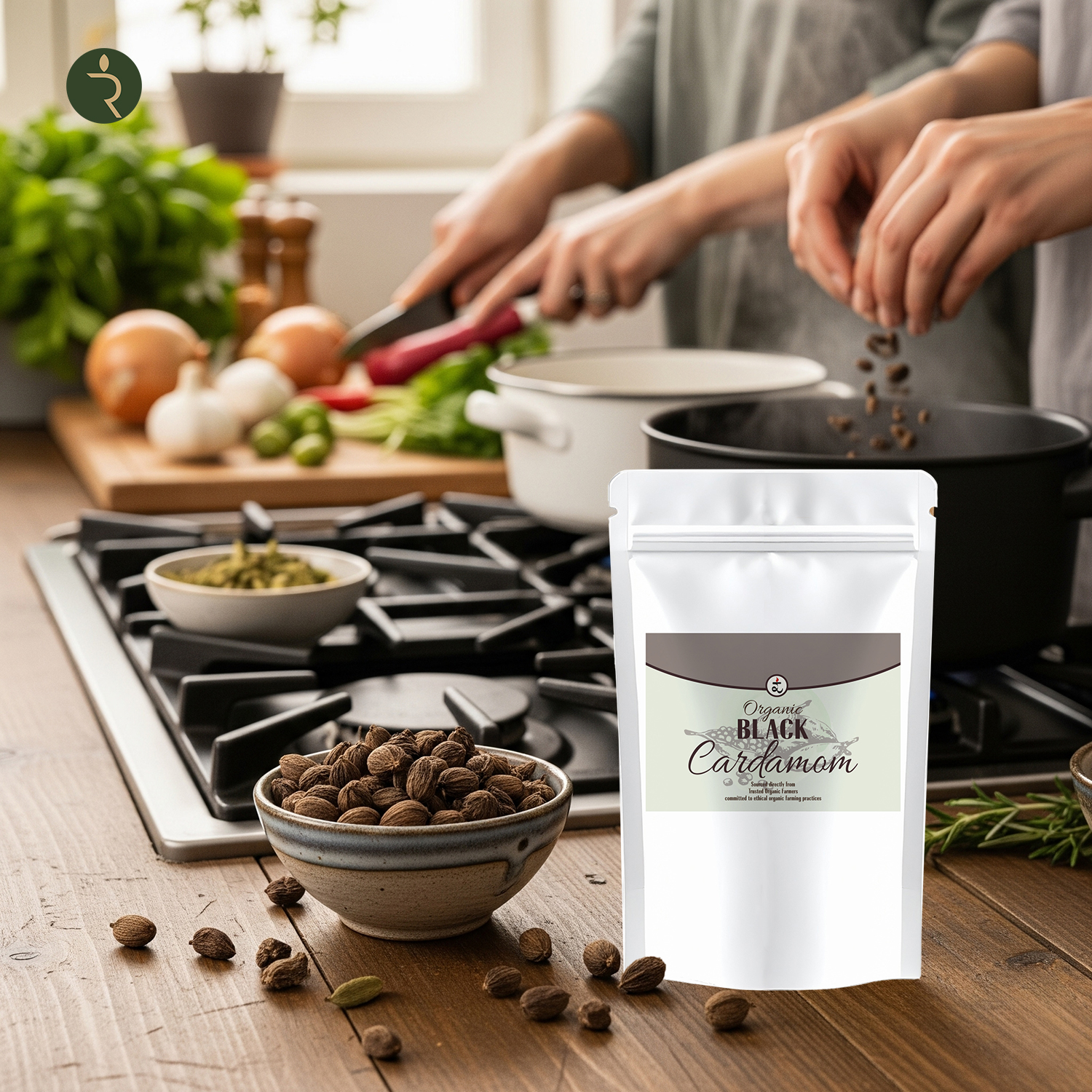 Organic Cardamom Black 250g by Rootz Organics