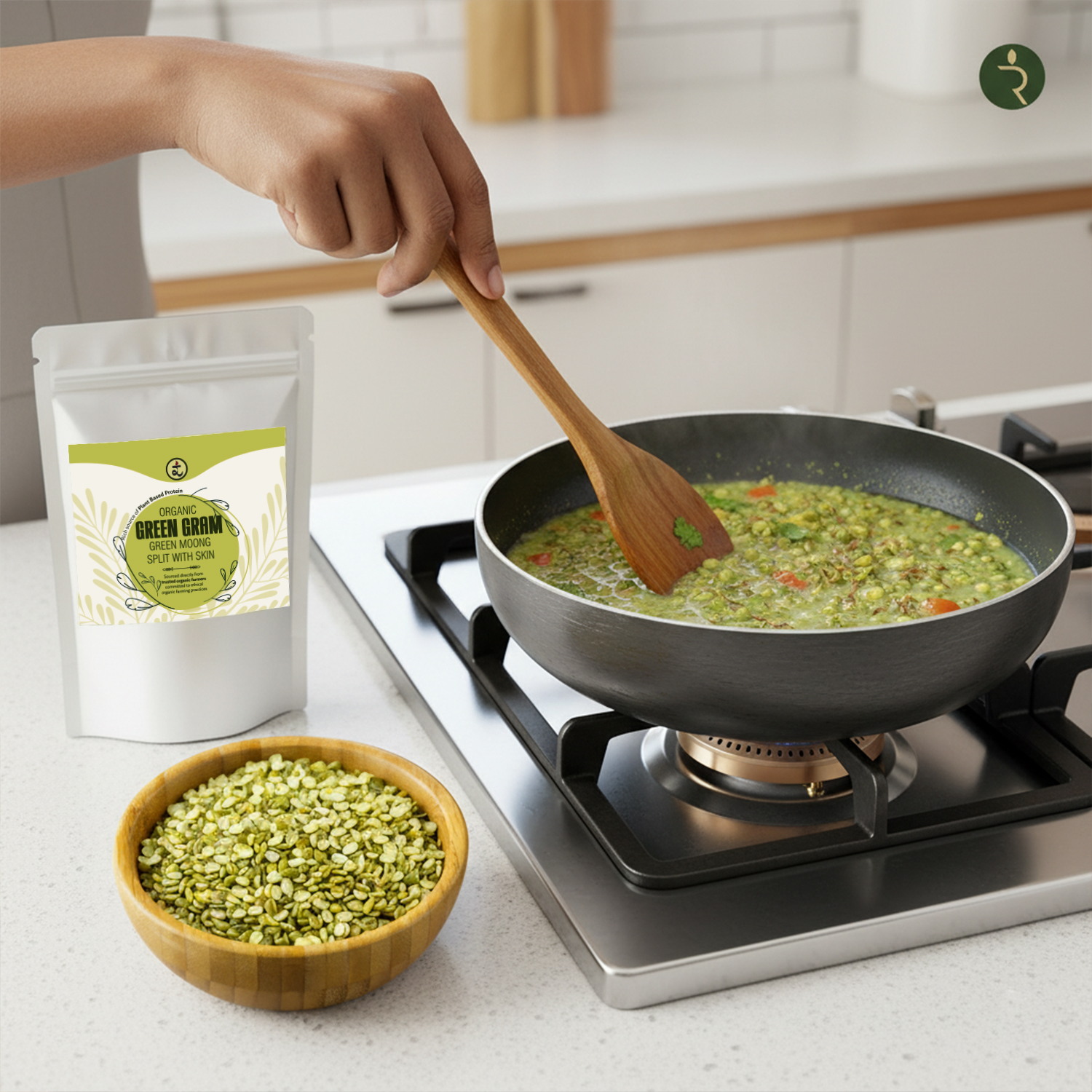 Moong Dal Chilka Split (Green) Dal 1 kg