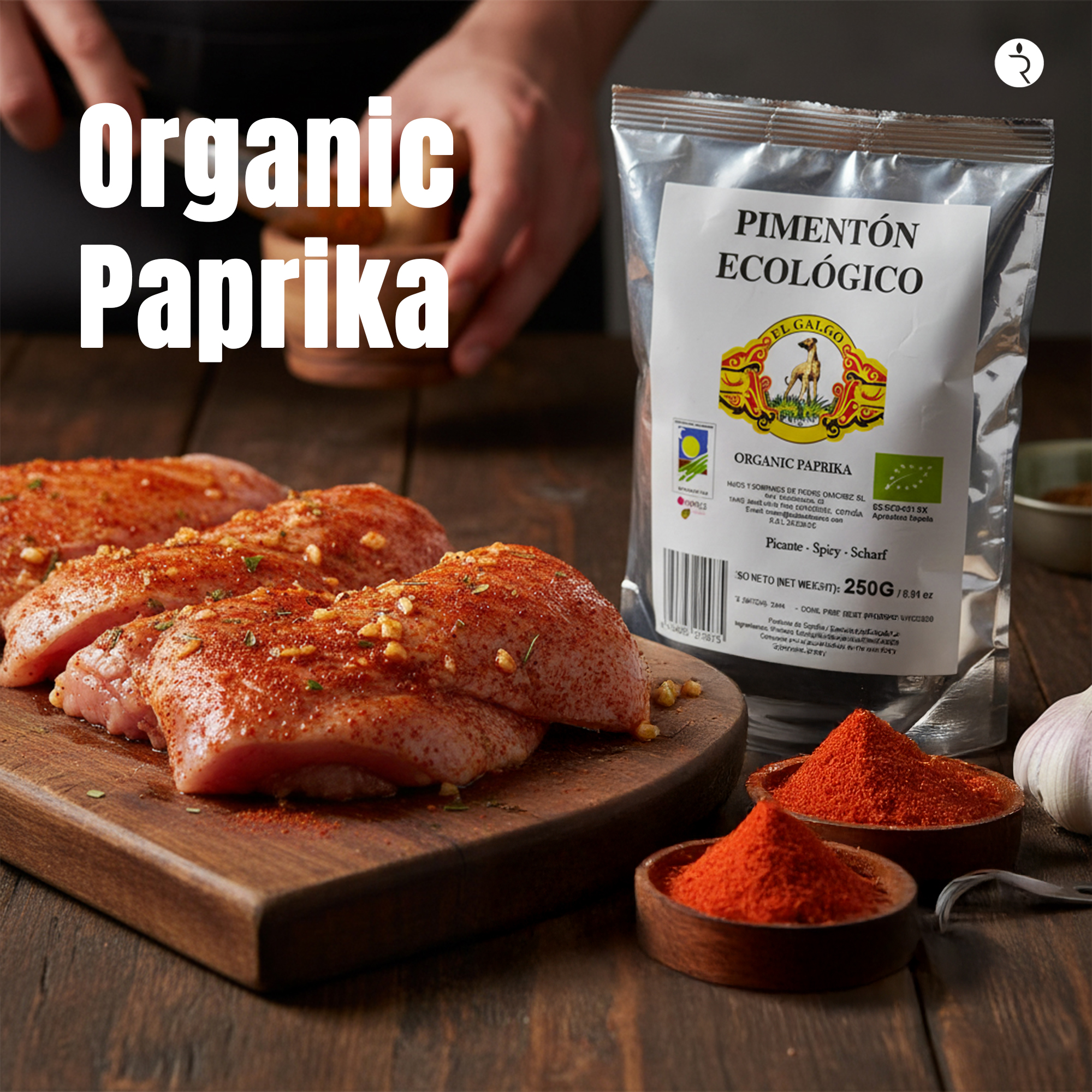 El Galgo Organic Smoked Paprika 250g – Premium Spanish Spice-Refill pouch