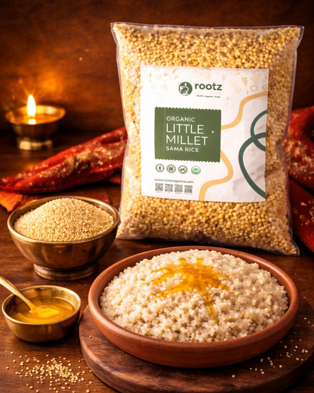 Unpolished Little Millet (Sama Rice) 3 Kg Bulk