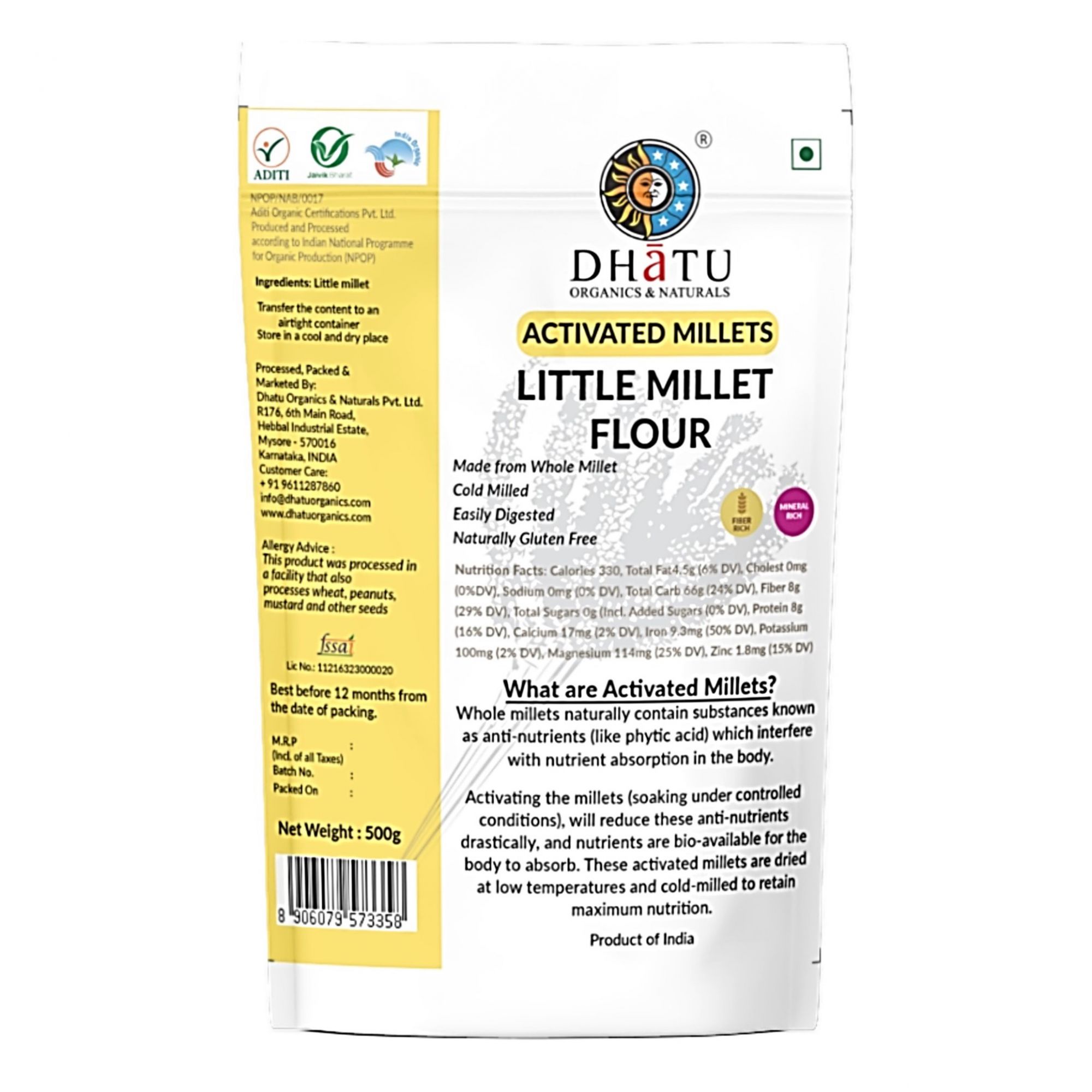 Activated Little Millet Flour 500g
