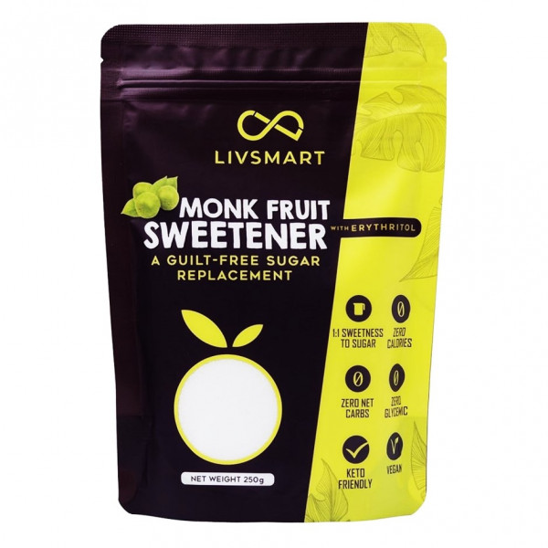 Image of Livsmart Monk Fruit Sweetener (1:1 Sugar Replacement) 250G